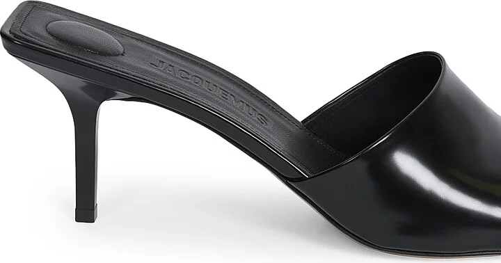 Women's Cubisto 70MM Leather Mules - Black - Size 6 - Image 5
