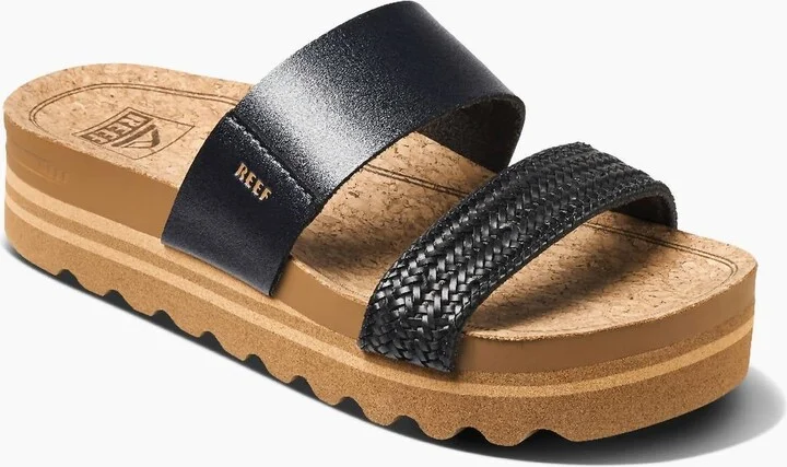 Women's Cushion Vista Hi Sandal In Black Braid