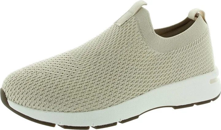 Womens Cushioned Footbed Man Made Slip-On Sneakers