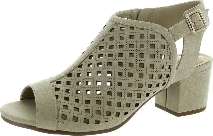 Womens Cut-Out Man Made Heels