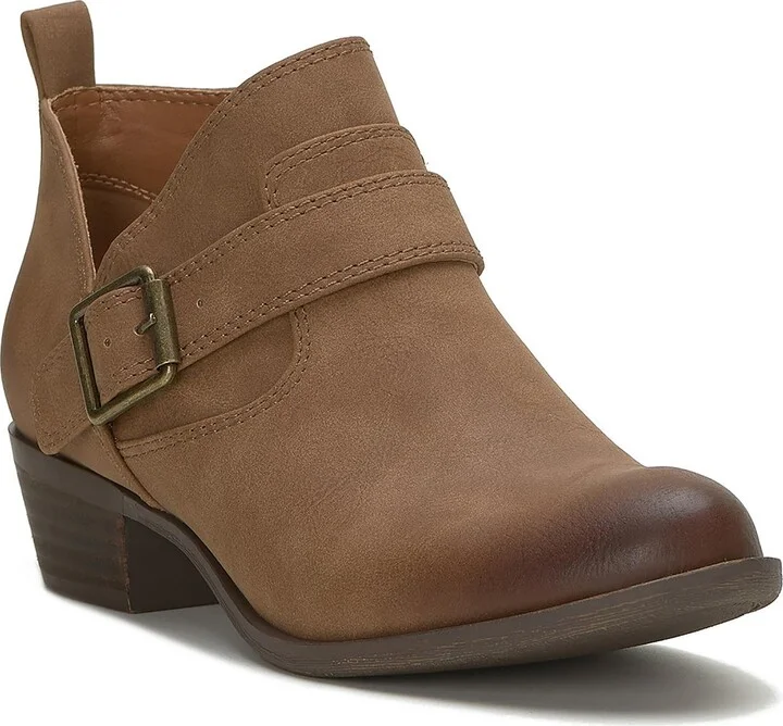 Womens Cut out Pointed Toe Mid-Calf Boots