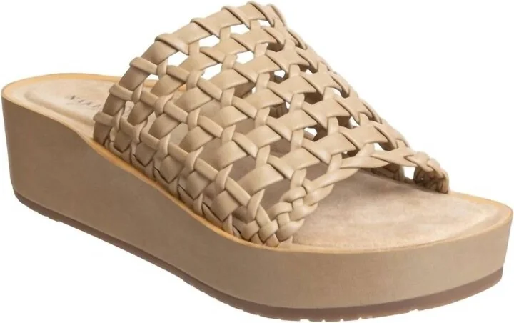 Women's Cyprus Platform Sandals In Gold