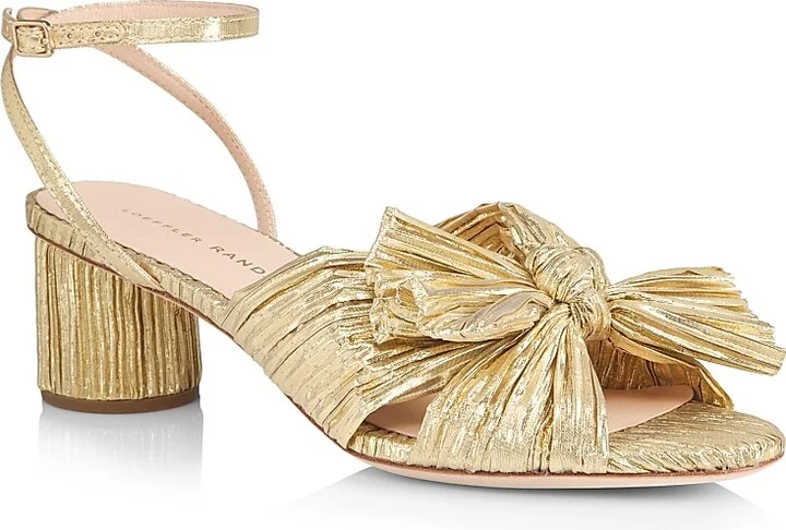 Women's Dahlia Knotted Sandals - Gold - Size 5 - Image 2