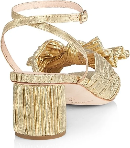 Women's Dahlia Knotted Sandals - Gold - Size 5 - Image 3