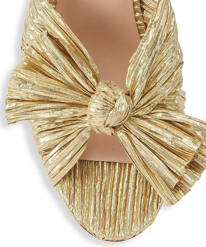 Women's Dahlia Knotted Sandals - Gold - Size 5 - Image 4