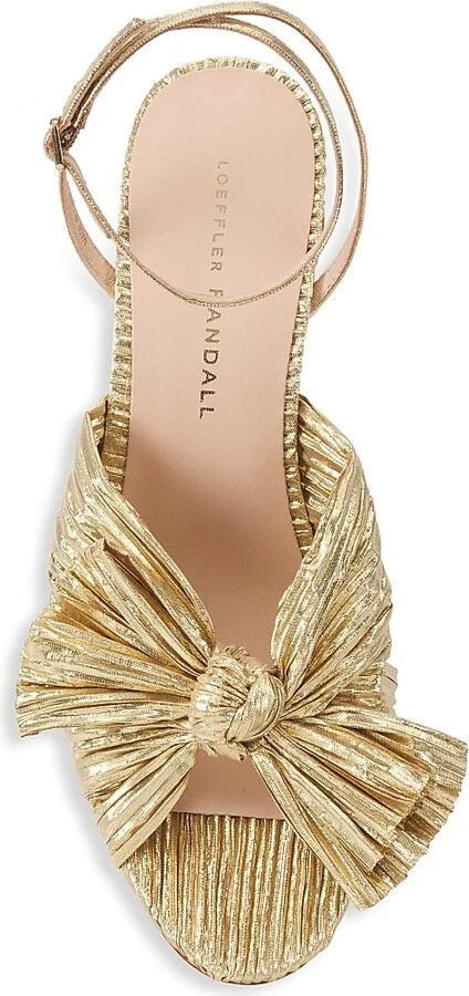 Women's Dahlia Knotted Sandals - Gold - Size 5 - Image 5