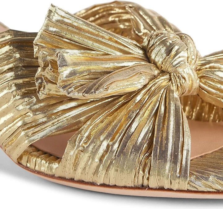 Women's Dahlia Knotted Sandals - Gold - Size 5 - Image 6