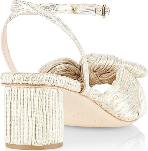 Women's Dahlia Knotted Sandals - Gold - Size 5 - Image 8
