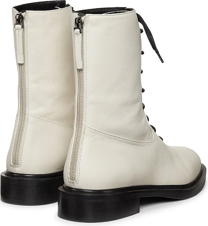 Women's Daijah Leather Boots - Eggshell - Size 6 - Image 3