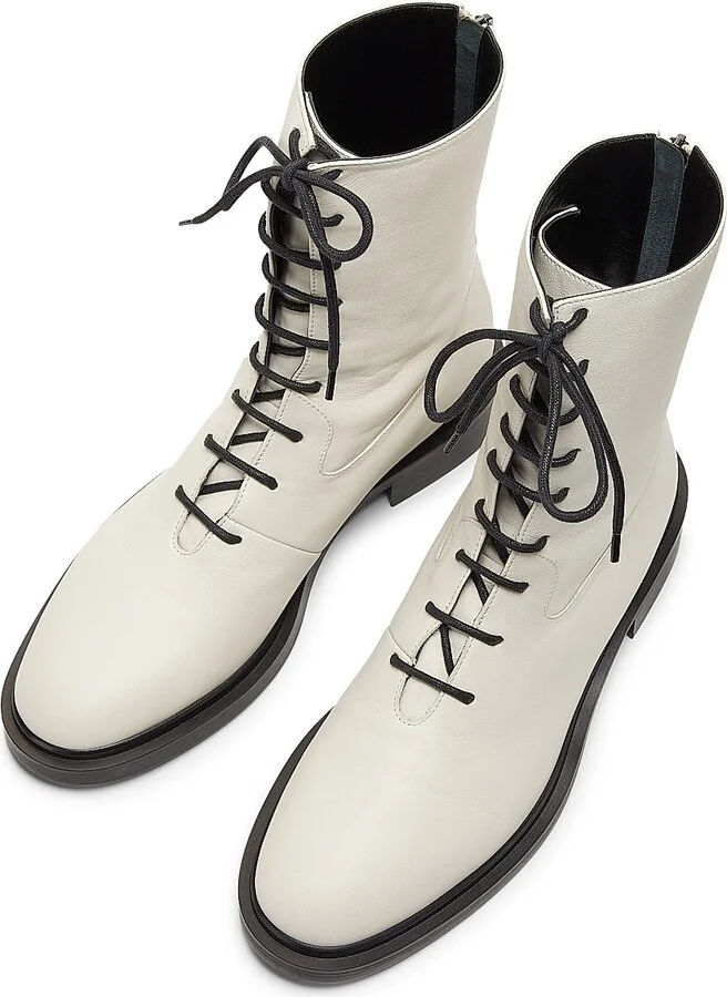 Women's Daijah Leather Boots - Eggshell - Size 6 - Image 4