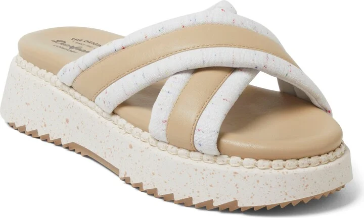 Women's Daisy Cross Strap Platform Sandal