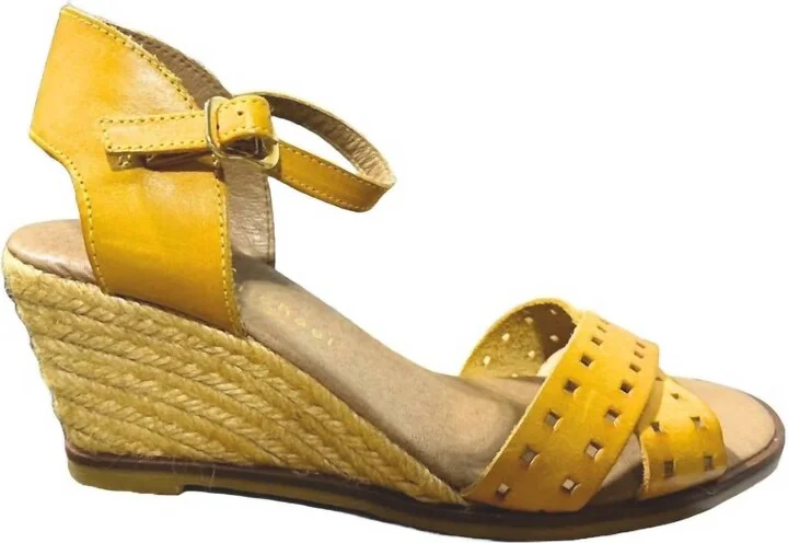 Women's Dakota Ankle Strap Sandals In Yellow