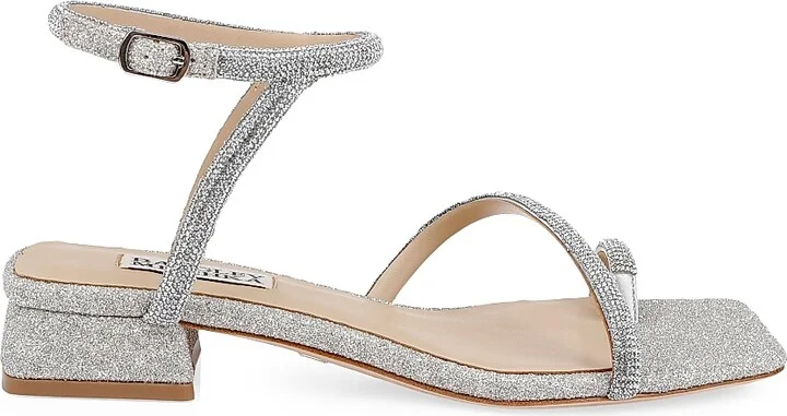 Women's Dakotah Leather Sandals - Silver - Size 6