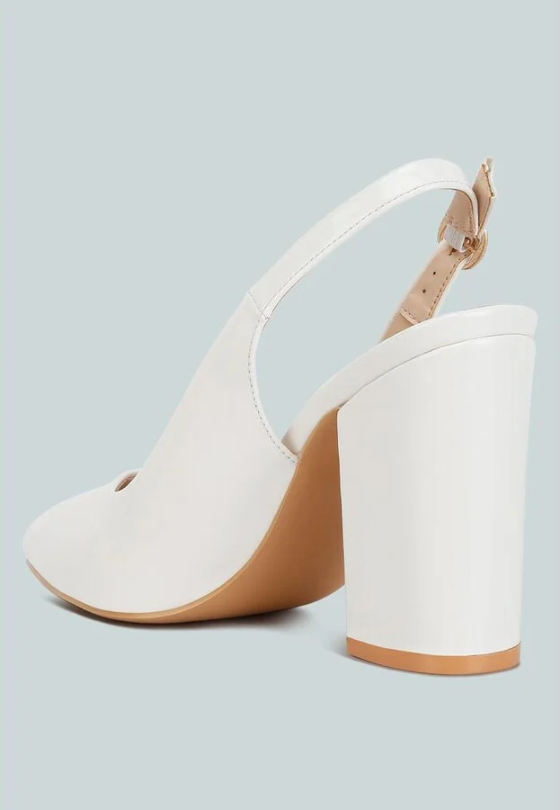 Womens dalaney slingback high block sandals - Image 2
