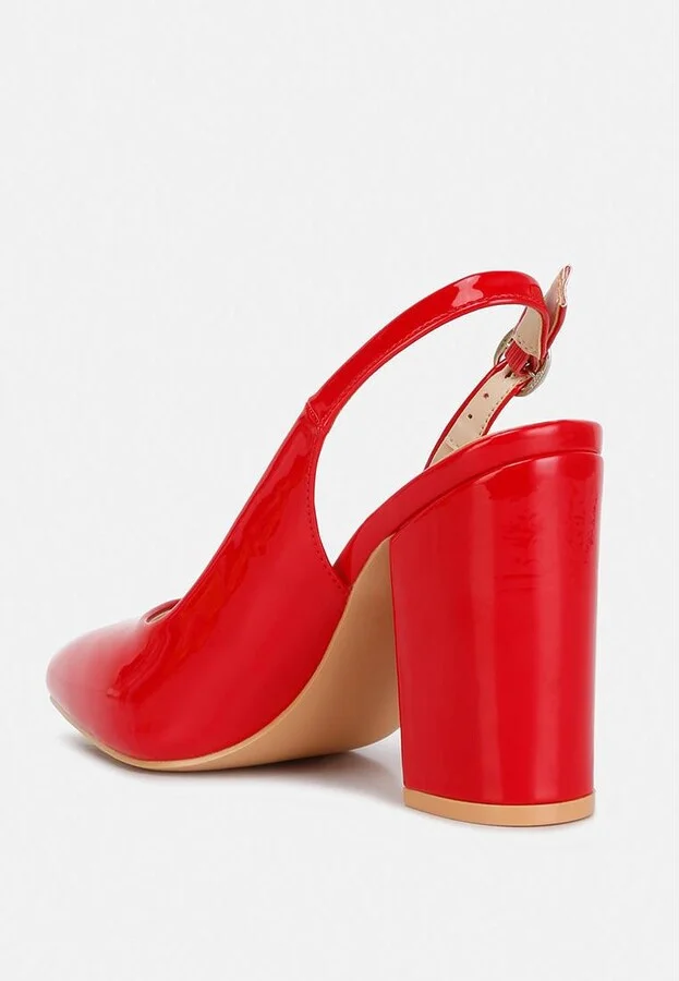 Womens dalaney slingback high block sandals - Image 4