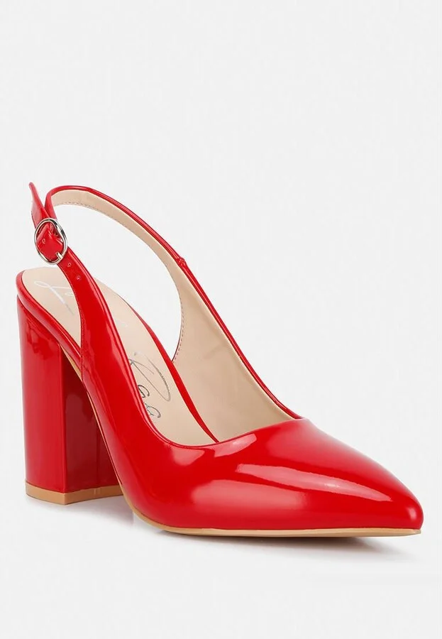 Womens dalaney slingback high block sandals - Image 5