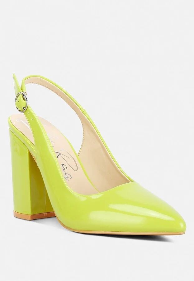 Womens dalaney slingback high block sandals - Image 8