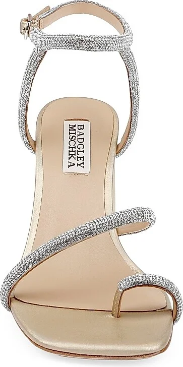 Women's Dalilah Leather Block-Heel Sandals - Gold - Size 5 - Image 4