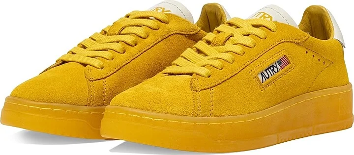 Women's Dallas Low-Top Suede Sneakers - Yellow - Size 5 - Image 2
