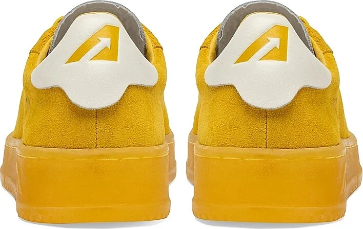 Women's Dallas Low-Top Suede Sneakers - Yellow - Size 5 - Image 3
