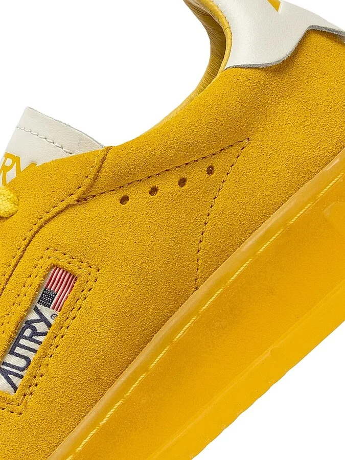 Women's Dallas Low-Top Suede Sneakers - Yellow - Size 5 - Image 6