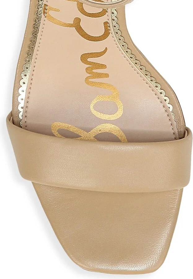 Women's Daniella Ankle-Strap Leather Sandals - Classic Nude - Size 6.5 - Image 4