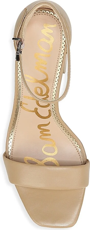 Women's Daniella Ankle-Strap Leather Sandals - Classic Nude - Size 6.5 - Image 5