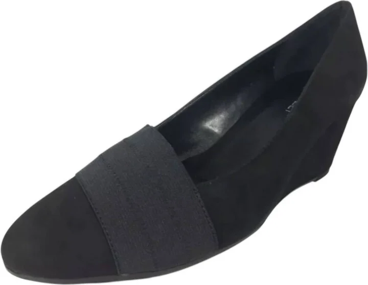 Women's Danil Wedge Heels In Black Sde/elas