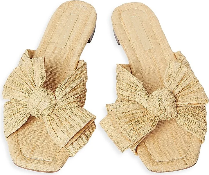 Women's Daphne Pleated Knot Sandals - Natural - Size 11 - Image 3