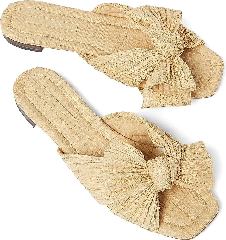 Women's Daphne Pleated Knot Sandals - Natural - Size 11 - Image 4