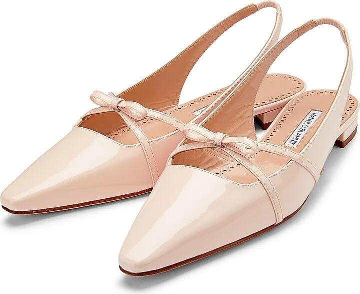 Women's Dariasli Patent Leather Slingback Flats - Light Pink - Size 10.5 - Image 2