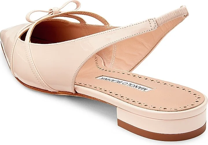 Women's Dariasli Patent Leather Slingback Flats - Light Pink - Size 10.5 - Image 3