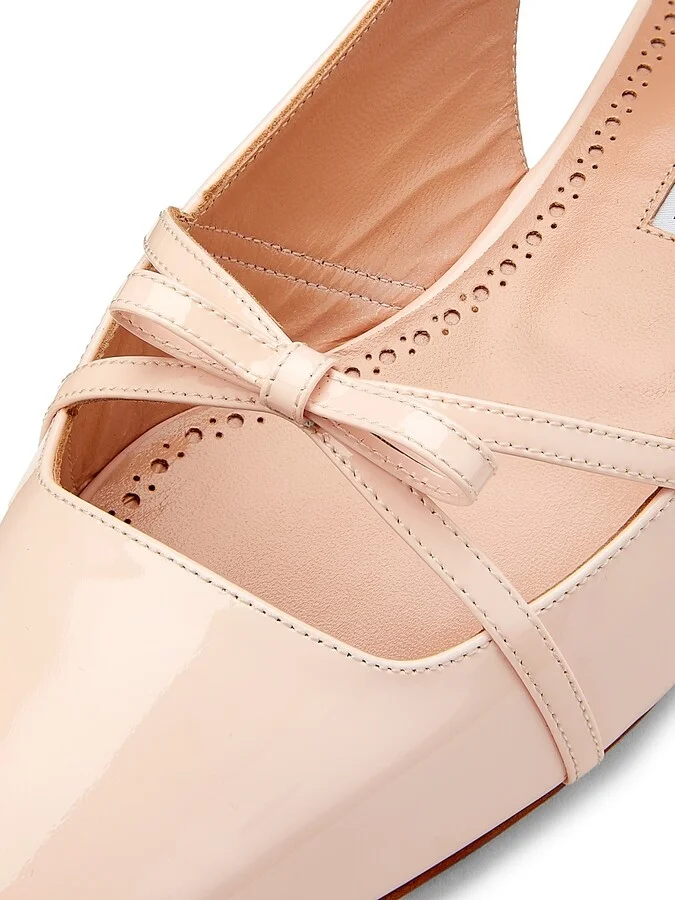 Women's Dariasli Patent Leather Slingback Flats - Light Pink - Size 10.5 - Image 5