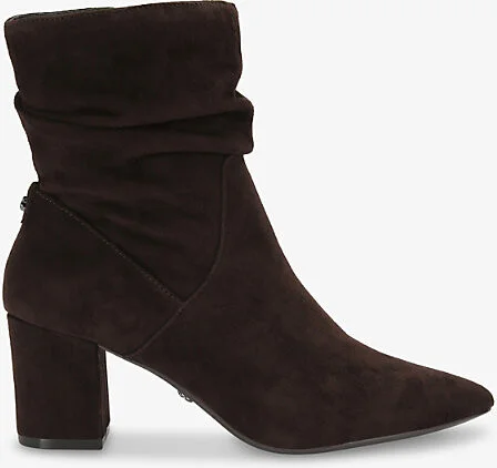 Womens Dark Brown Admire Low Slouch Suede Ankle Boots Eur 37 / 4 Uk Women