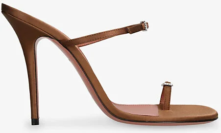 Womens Dark Brown Adut Thong 105 Leather Heeled Sandals Eur 38.5 / 5.5 Uk Women