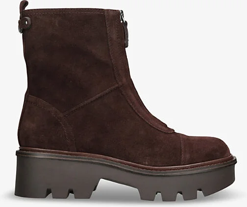 Womens Dark Brown Cooper Suede Chelsea Boots Eur 37 / 4 Uk Women