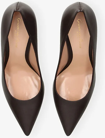 Womens Dark Brown Gianvito 85 Leather Courts Eur 39 / 6 Uk Women - Image 2