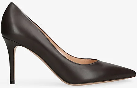 Womens Dark Brown Gianvito 85 Leather Courts Eur 39 / 6 Uk Women