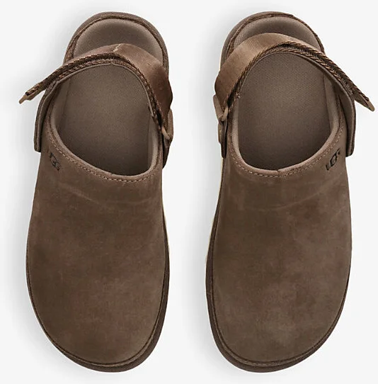 Womens Dark Brown Goldenstar Logo-Embossed Suede Clogs Eur 39 / 6 Uk Women - Image 2