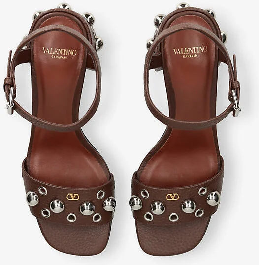 Womens Dark Brown Nellcôte 60 Leather Heeled Sandals Eur 39.5 / 6.5 Uk Women - Image 2