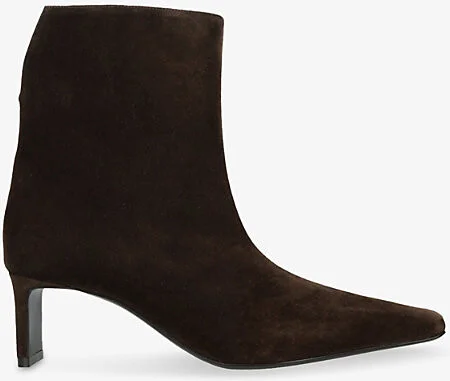 Womens Dark Brown Ona 55 Suede Ankle Boots Eur 37.5 / 4.5 Uk Women