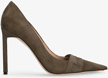 Womens Dark Green Eva 105 Suede Heeled Pumps Eur 37.5 / 4.5 Uk Women