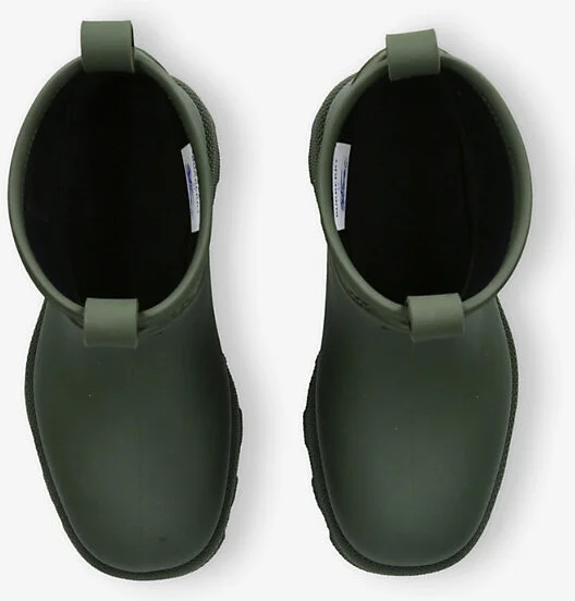 Womens Dark Green Marsh Stamp Low Rubber Boots Eur 37 / 4 Uk Women - Image 2