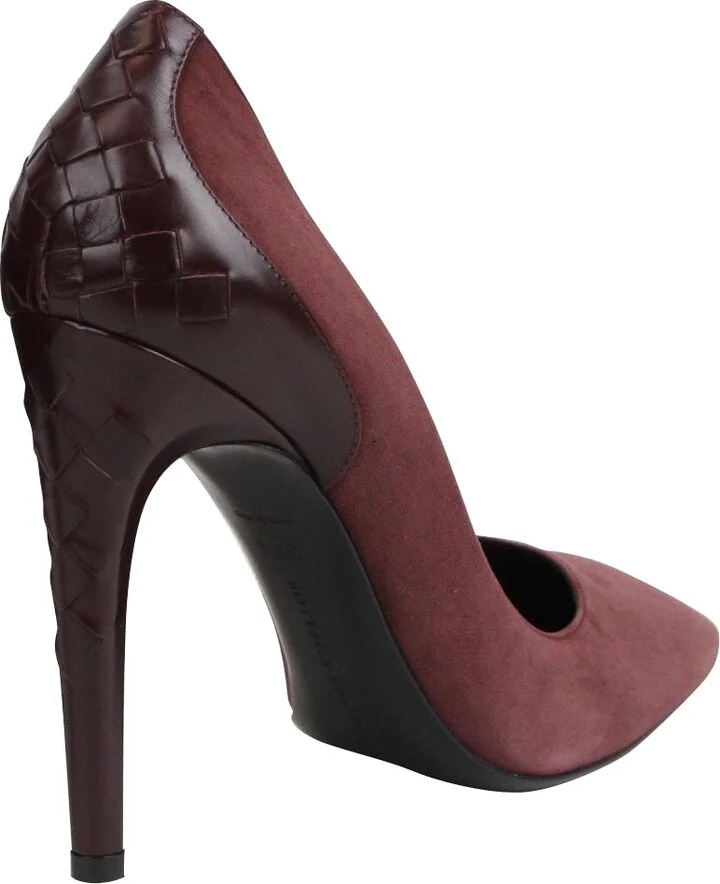 Women's Dark Rose Suede Leather Luxe Heels (39 EU / 9 US) - Image 5