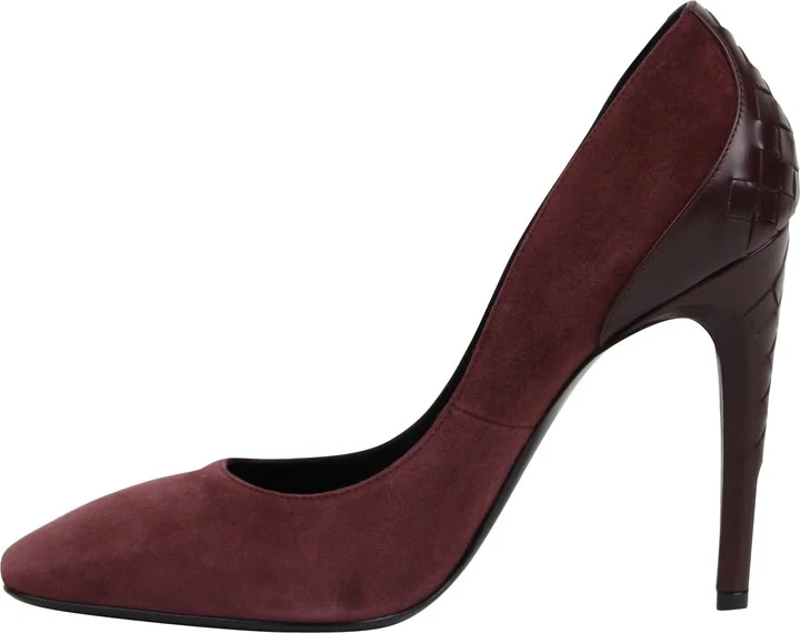 Women's Dark Rose Suede Leather Luxe Heels (39 EU / 9 US) - Image 7