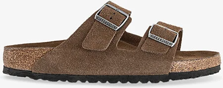 Womens Dark Tea Tfb Arizona Two-Strap Suede Sandals Eur 37.5 / 4.5 Uk Women