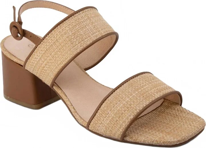 Women's Darla Raffia Sandal In Natural