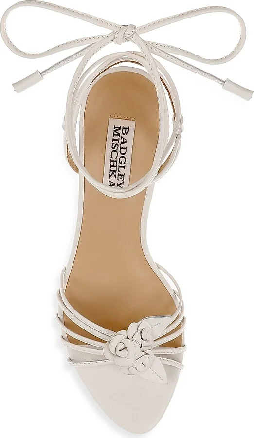 Women's Darlyn 65MM Leather Sandals - White - Size 5 - Image 5