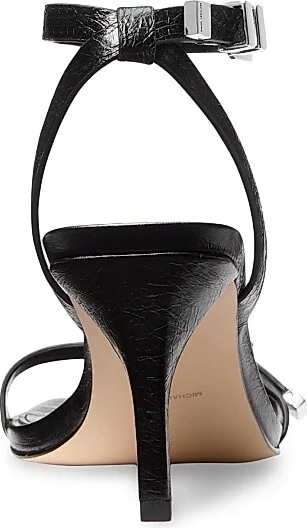 Women's Darrington 75MM Leather Stiletto Sandals - Black - Size 5 - Image 3