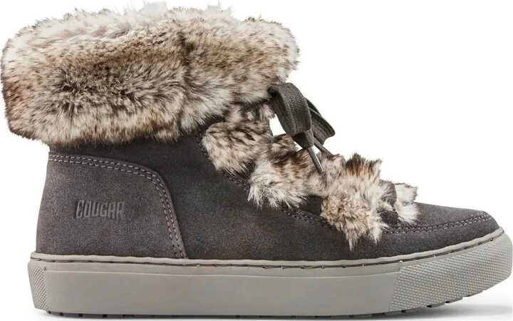 Women's Dasha Furry Booties In Pewter